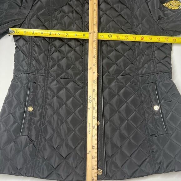 Ralph Lauren Quilted Mockneck Jacket Size M Black - Picture 11 of 12